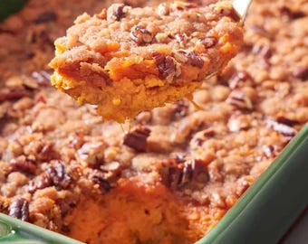 Sweet Potato Casserole Recipe Digital Recipe Printable Recipe Instant Download PDF Easy Recipe Kitchen Cooking Gift Recipe Download