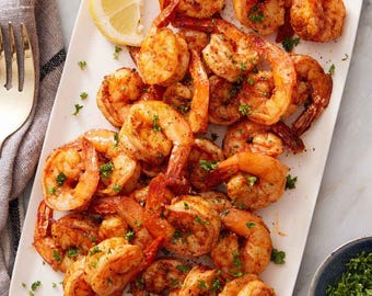 Air Fryer Shrimp Recipe Digital Recipe Printable Recipe Instant Download PDF Easy Recipe Card Kitchen Decor Cooking Gift Recipe Download