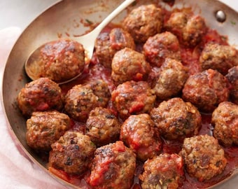 Meatballs Digital Recipe Printable Recipe Instant Download PDF Easy Recipe Card Kitchen Decor Cooking Gift Recipe Printable Recipe Download