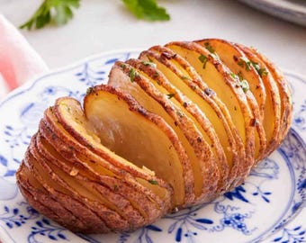 Hasselback Potatoes Digital Recipe Printable Recipe Instant Download PDF Easy Recipe Kitchen Cooking Gift Recipe Printable Recipe Download