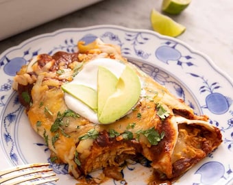 Chicken Enchiladas Recipe | Easy Mexican Dinner | Cheesy Baked Enchiladas | Flavorful Family Meal | Digital Recipe Download
