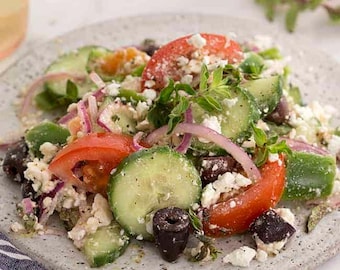 Greek Salad Recipe Digital Recipe Printable Recipe Instant Download PDF Easy Recipe Kitchen Cooking Gift Recipe Printable Recipe Download