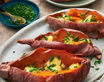 Baked Sweet Potato Recipe Digital Recipe Printable Recipe Instant Download PDF Easy Recipe Card Kitchen Decor Cooking Gift Recipe Download