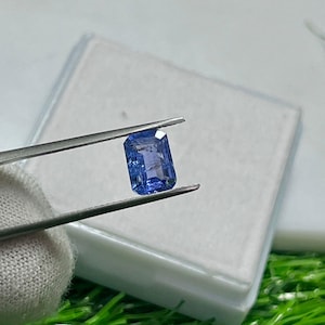 Natural AA+ Tanzanite Gemstone: Rectangle Cut (6x8x3.50 mm)