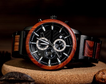 Custom Wooden Watch for Men,Personalized Watch for Him,Wood Watch,Mens Watch,Anniversary Gift For Him,Vintage Mens Gift,Unique Gifts For Men