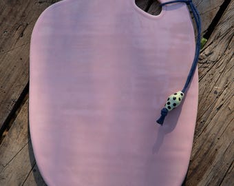 Handmade Pink Ceramic Cheese Board: Artisan Charcuterie Platter