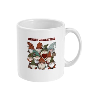 Jultomte-mugg, rolig festlig tomte-kaffemugg, god jul-mugg, söt julklapp, 30 cl keramikmugg