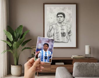 Retrato digital a lápiz personalizado en 4K a partir de tu foto | Descargable para lienzo/pintura | Servicio de bocetos a lápiz personalizados