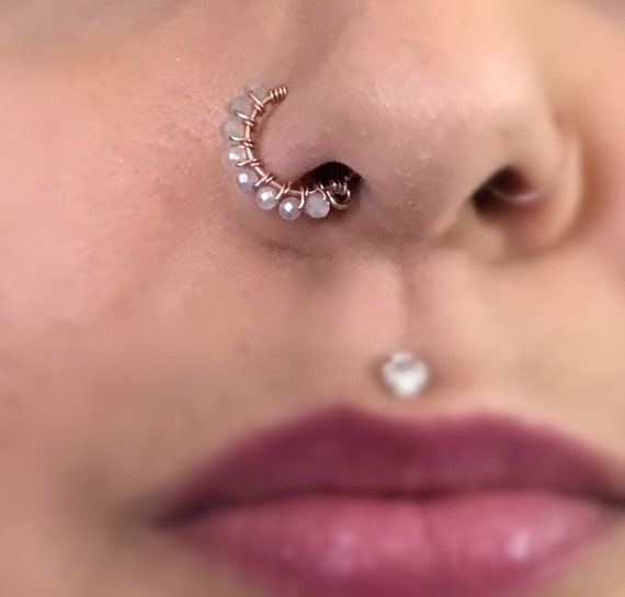 Moonstone nose ring sale