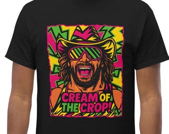 Retro Showman Wrestling Tee – Vintage Pop-Art Superstar Grafik-Shirt