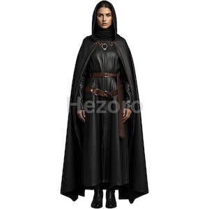 Iconic Leather coat-Double-Breasted-Real Leather cloak