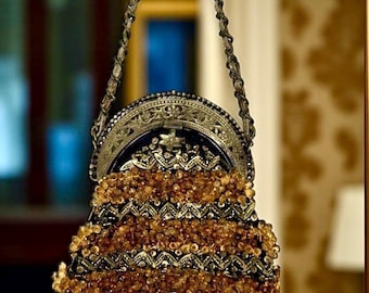 Vintage Betsey Johnson "Russian Princess" Beaded Handbag: 90s Collector's Evening Bag