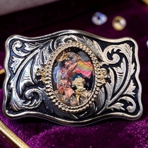 Blue Gem Belt Buckle - Etsy display picture 1