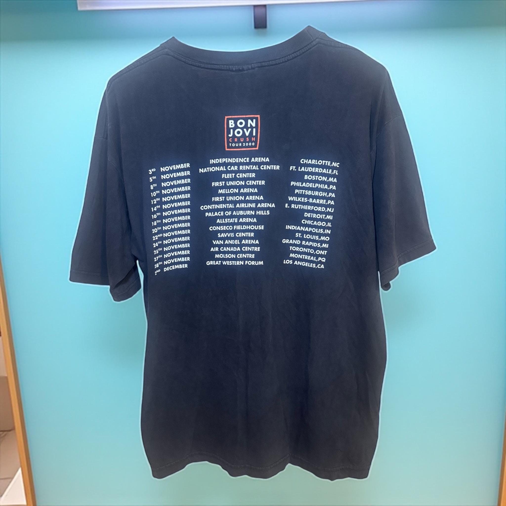 Vintage 2000 Bon Jovi Crush Tour Concert T-shirt | Y2K Band Tee