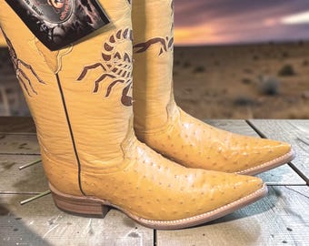 LUCCHESE Classics Handmade Oiled Brown Leather Western Boots  display picture 3