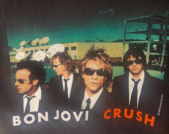 Vintage 2000 Bon Jovi Crush Tour Concert T-shirt | Y2K Band Tee