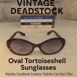 Tortoiseshell Cat Eye Sunglasses - Etsy display picture 2