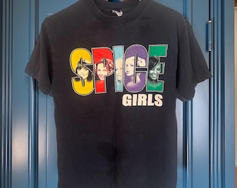 Vintage Spice Girls 2007 Reunion Tour T-Shirt, Y2K Pop Music Merch (Men’s Medium)