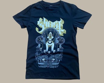 Ghost Band T-Shirt Metropolis Grafik Papa Emeritus Nameless Ghouls offizielles Black Metal Rock Tee