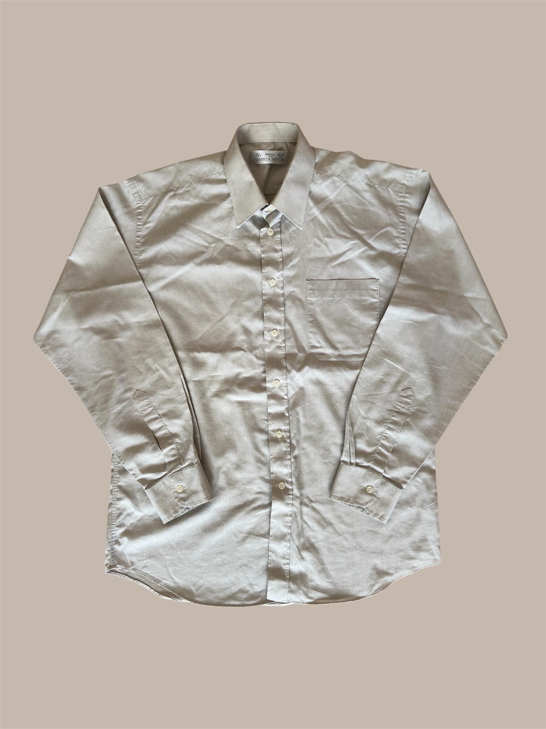 marks spencer dress shirt Marks & Spencer Dress Shirt Men's 17/43 White Classic Oxfor Button Down