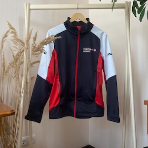 Rere vintage Porsche Motorsport-jacka storlek M