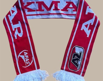 AZ Alkmaar voetbalsjaal rood-wit - eredivisie ventilator uitlaat - AFAS software - gebreide winter nekwarmer - teamspirit cadeau