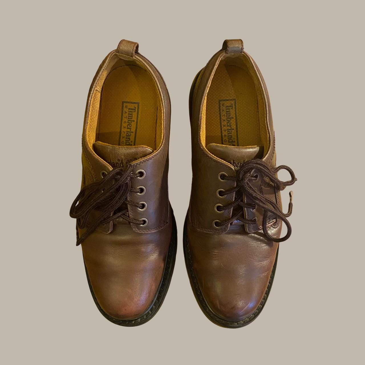 Vintage Timberland Brown Leather Lace Up Oxford Shoes 63053 4327 Size 8M Vintage Timberland Oxford Shoes 8M (EU 41-41,5) Leather  main image 3