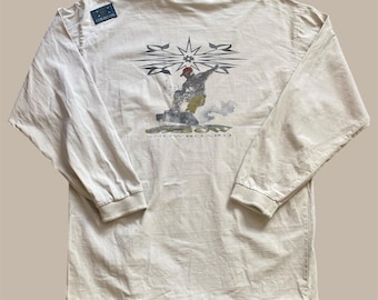 Vintage Oxbow snowboard met lange mouwen beige, maat L