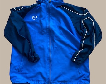 Vintage Nike ACG windjack blauw marineblauw Y2K maat M Gorpcor