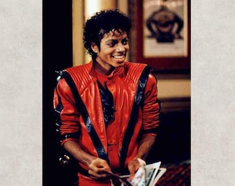 Michael Jackson Thriller Jacket | Red Leather MJ Thriller Dance Costume | Iconic Michael Jackson Red Jacket