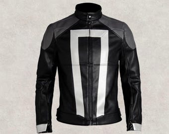 Ghost Rider Robbie Reyes Jacket | Agents of S.H.I.E.L.D. Cosplay Biker Leather Jacket