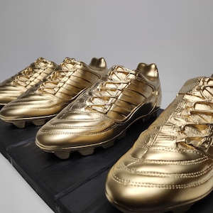 Football Boots Gold Gift Unique Soccer Trophy Award Handmade Statuette for Football Fan Player Coach Homme Decor Championship Custom Award