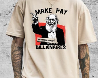 Eat The Rich Statement Shirt, Sweatshirt & Hoodie by Comfort Colors, Anti Billionaire Graphic Tee, Political Protest Art Unisex Apparel