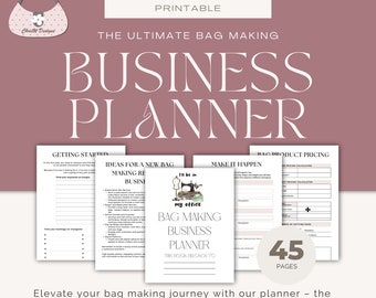 Bag making Business Planner - Printable