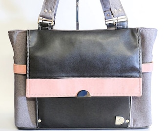 Office Tote/ Nappy Designer Diaper Bag Sewing Pattern - by ChrisW Designs / The Factotum
