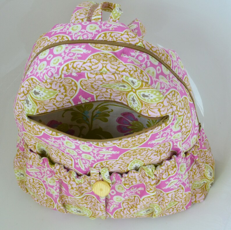 Lined Zippered Backpack PDF Sewing Pattern Amy by Chrisw Etsy