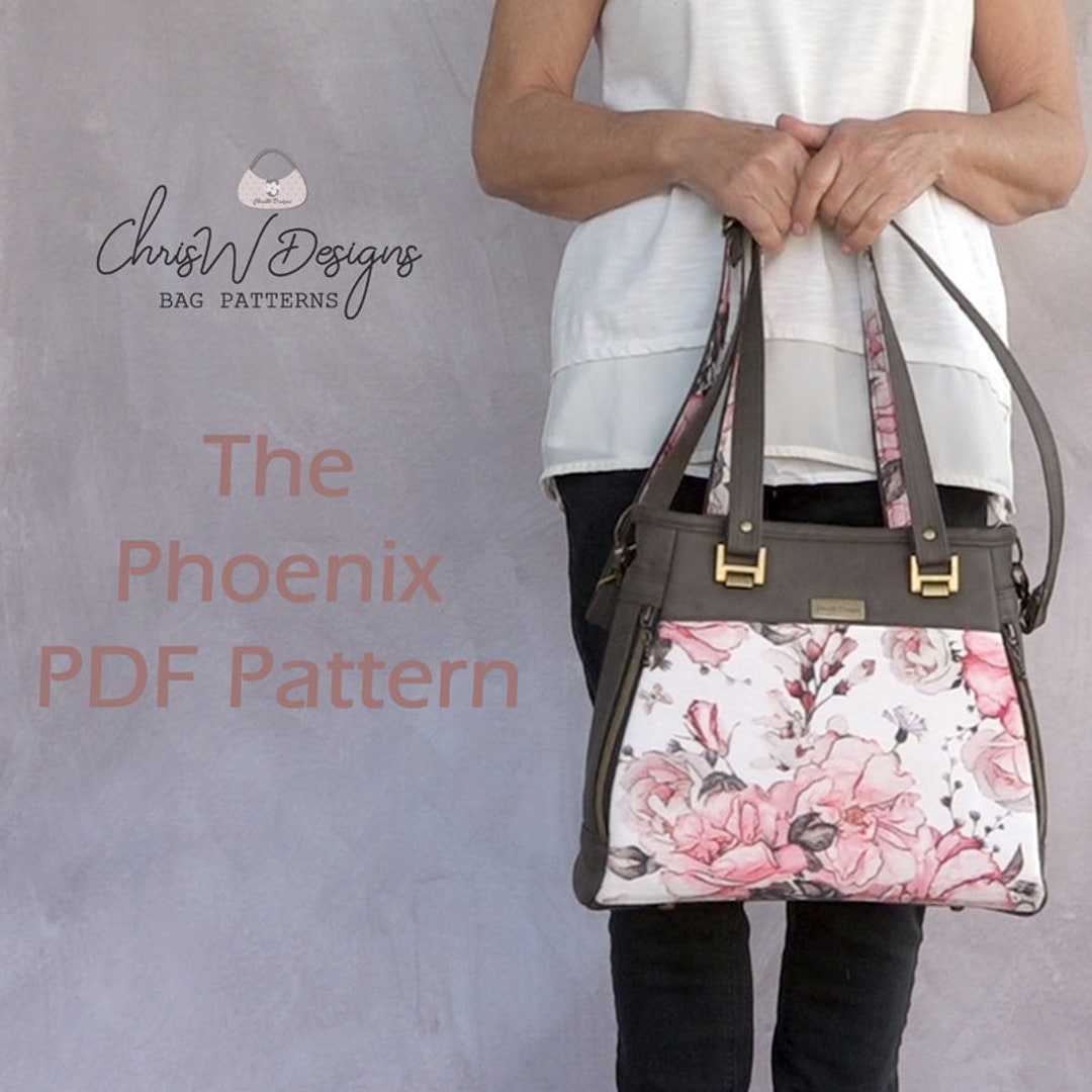 Designer Handbag Pattern PDF for Sewing Your Own Purse. the Phoenix by Chrisw Designs. Free