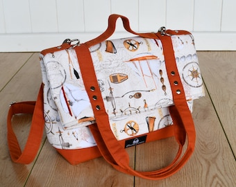 Versatile Convertible Foldover bag PDF Sewing Pattern - Wear it 5 different ways!