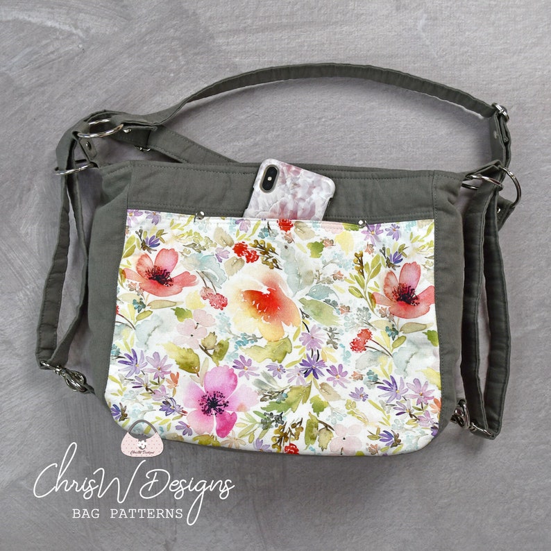 Convertible Backpack Cross Body Shoulder Bag Converts Three Etsy