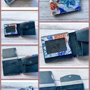 The Workman's Wallet Raw Edge PDF Sewing Pattern by ChrisW Designs for Leather, Cork or Vinyl image 4