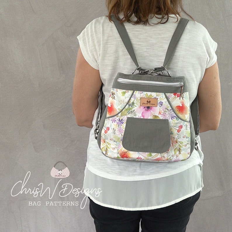 Convertible Backpack Cross Body Shoulder Bag Converts Three Etsy