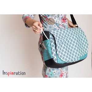 Messenger Bag sewing Pattern Lots of pockets, great weekender, laptop bag or diaper bag. Savannah by ChrisW Designs image 3