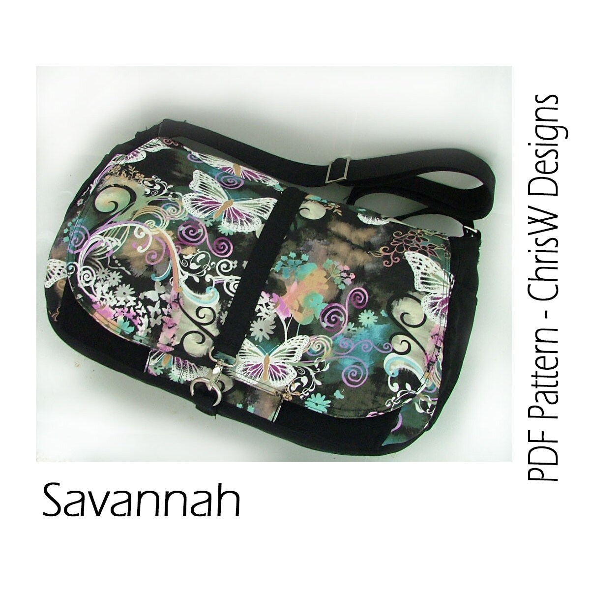 Messenger Bag Sewing Pattern Lots of Pockets Great Etsy