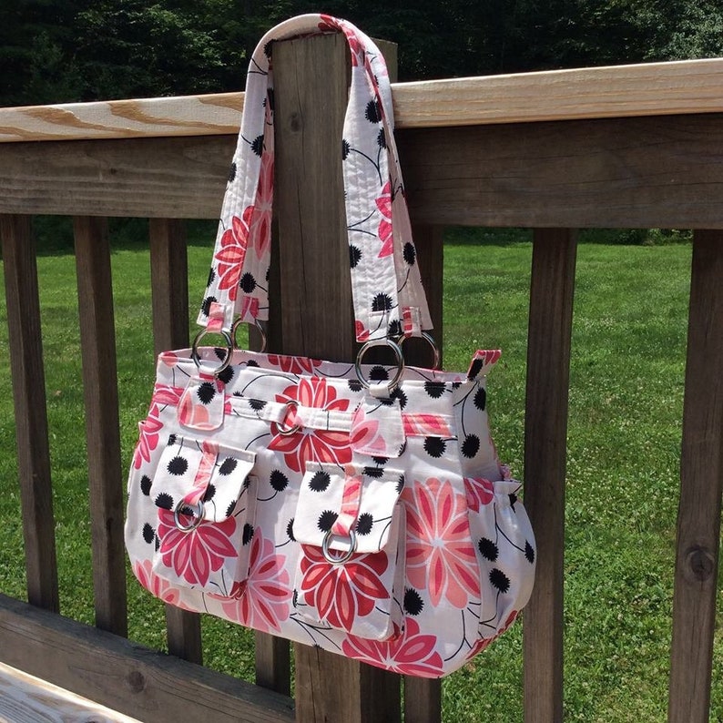 Bag Sewing Pattern Olivia great handbag, hobo bag or nappy bag by ChrisW Designs image 1