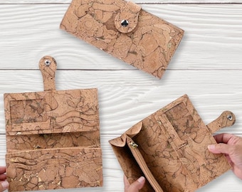 Raw Edge Cork Wallet PDF Sewing Pattern – With SVG Files