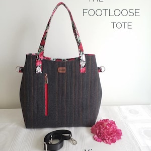 The Footloose Tote PDF Designer Sewing Pattern by ChrisW Designs