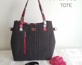 The Footloose Tote PDF Designer Sewing Pattern by ChrisW Designs