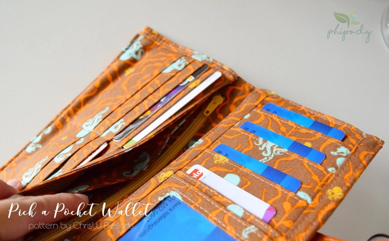 Wallet pattern sewing your own purse . Pick A Pocket Wallet by ChrisW Designs image 6