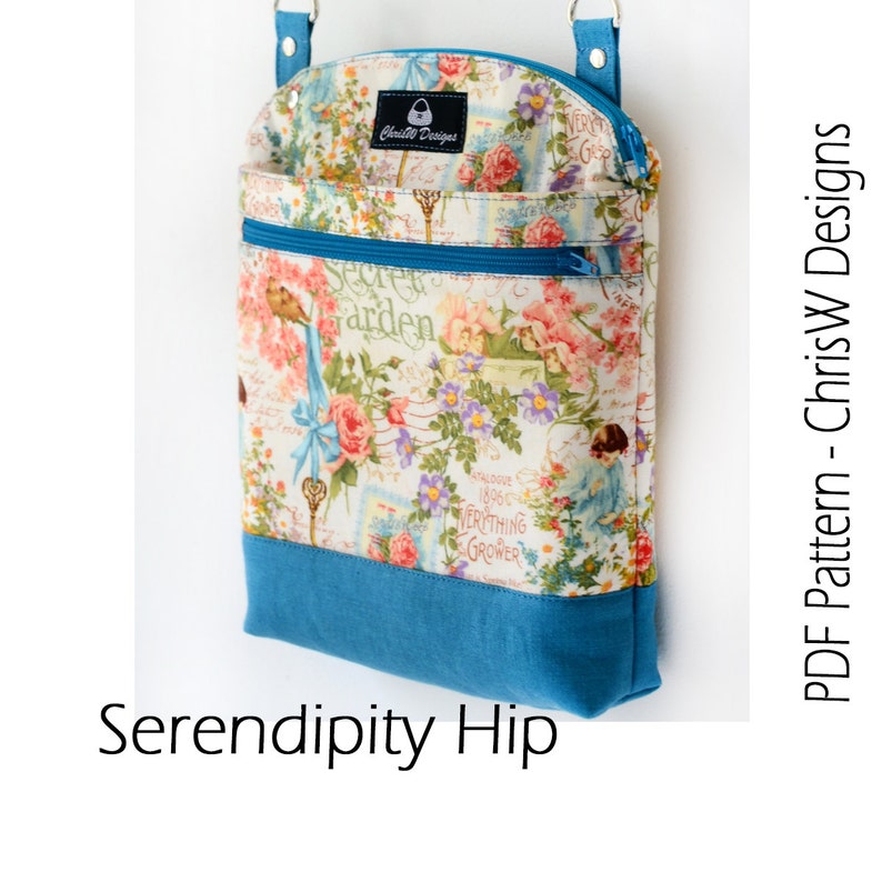 Designer Hipster Cross Body Bag Pattern PDF for sewing your own Purse. Serendipity Hip by ChrisW Designs image 4