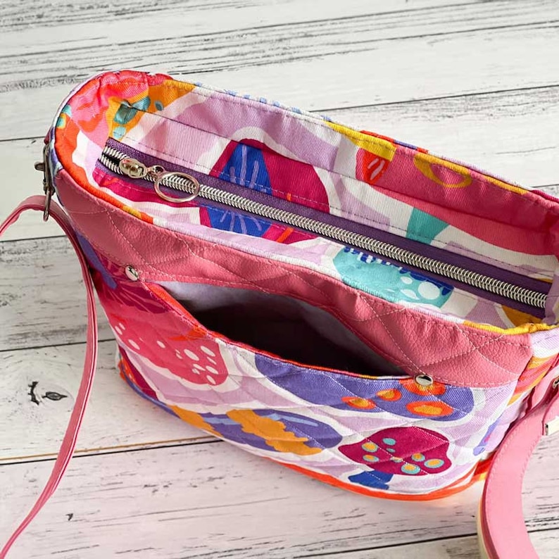 No Gap Top Zipper Closure Crossbody Bag Sewing Pattern (PDF Pattern) - Etsy